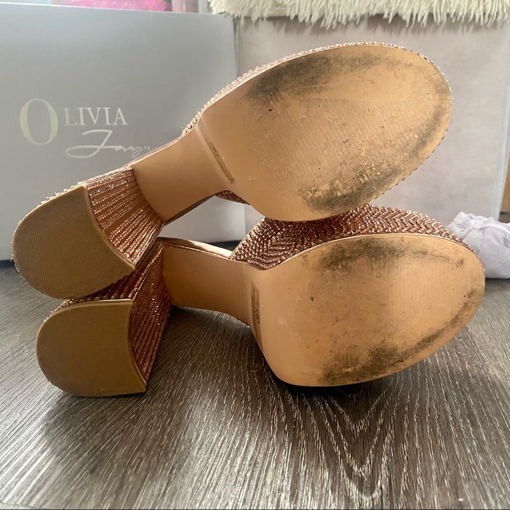 Elegant Rose Gold Platform Heels - Picture 6 of 10